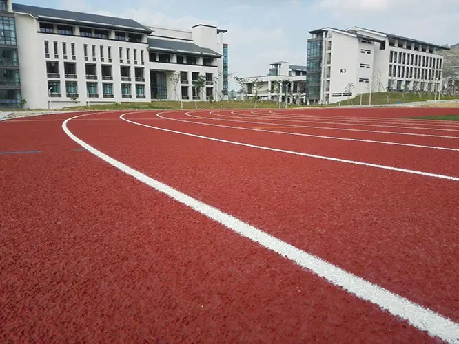 自结纹塑胶跑道