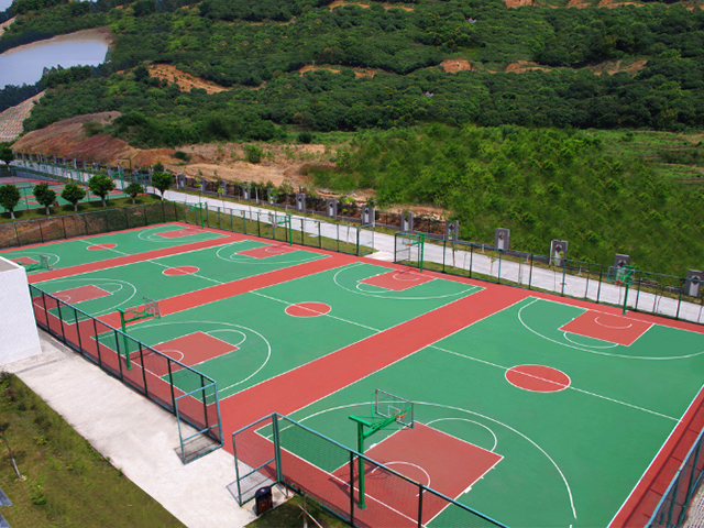 硅PU篮球场